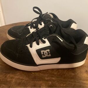 DC Kids Classic Black and White Sneakers